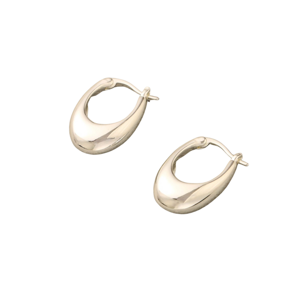 Oval Hoop Earring