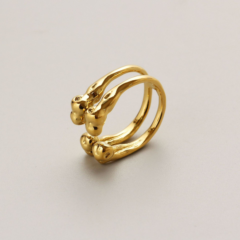 Double Layer Gourd Ring