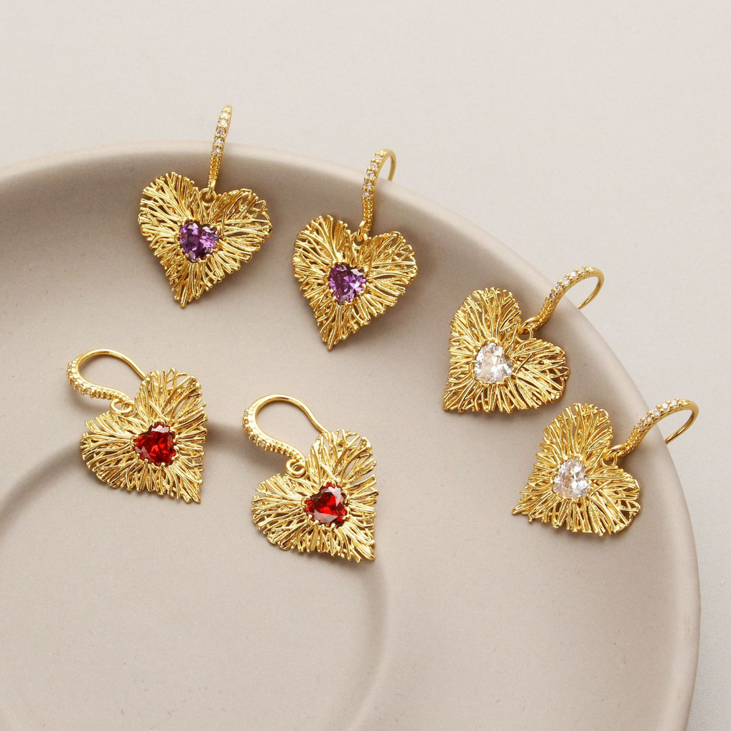 Retro Heart-shaped Earring