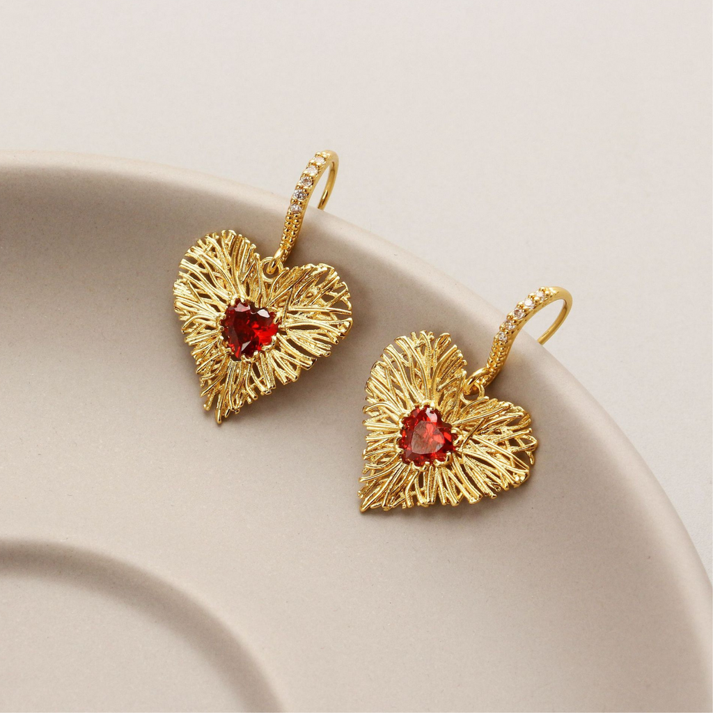 Retro Heart-shaped Earring