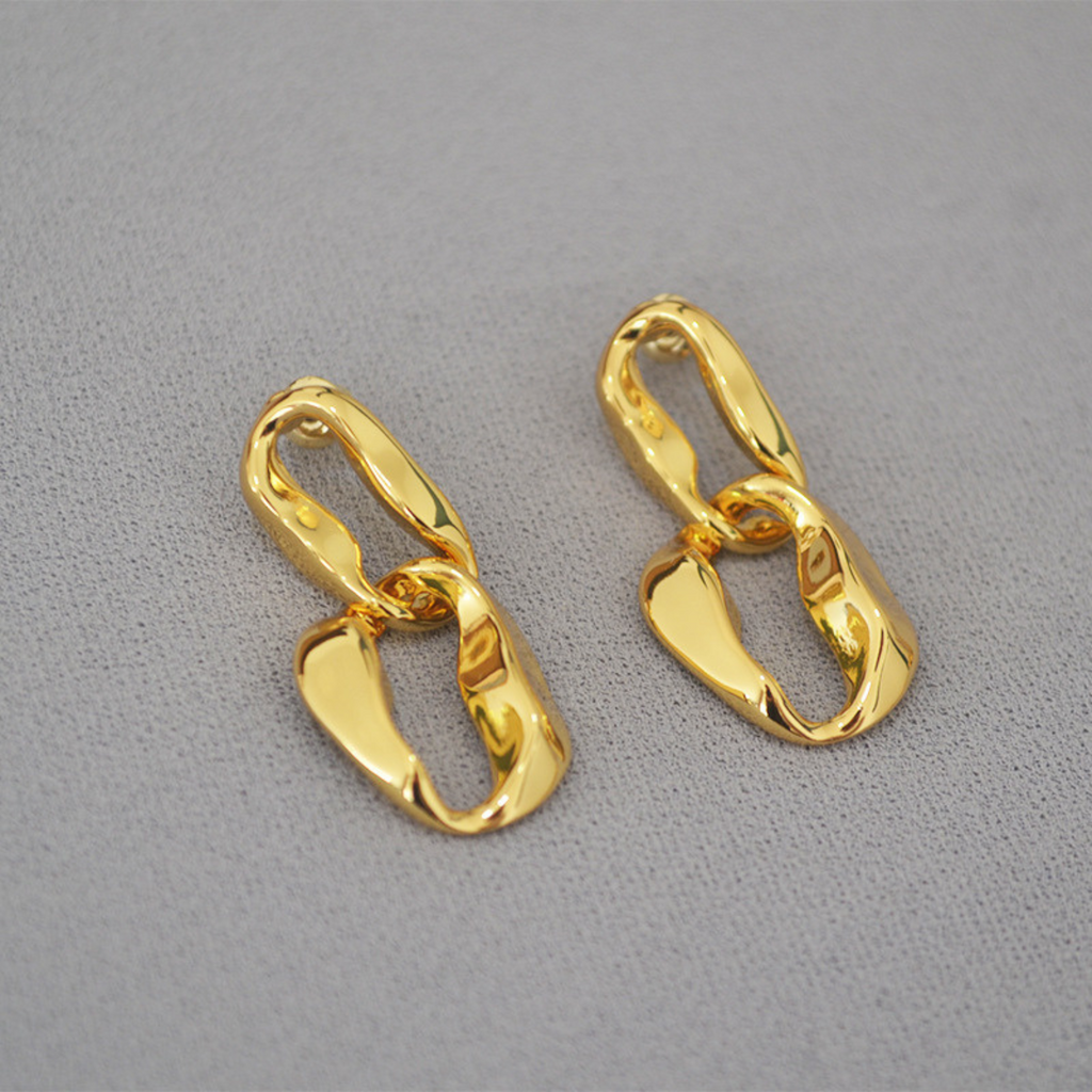 Vintage Double Ring Earring