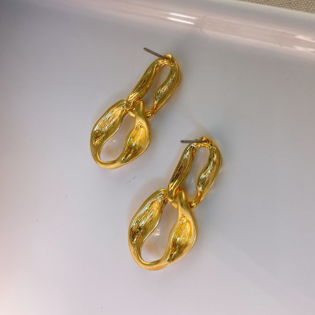 Vintage Double Ring Earring