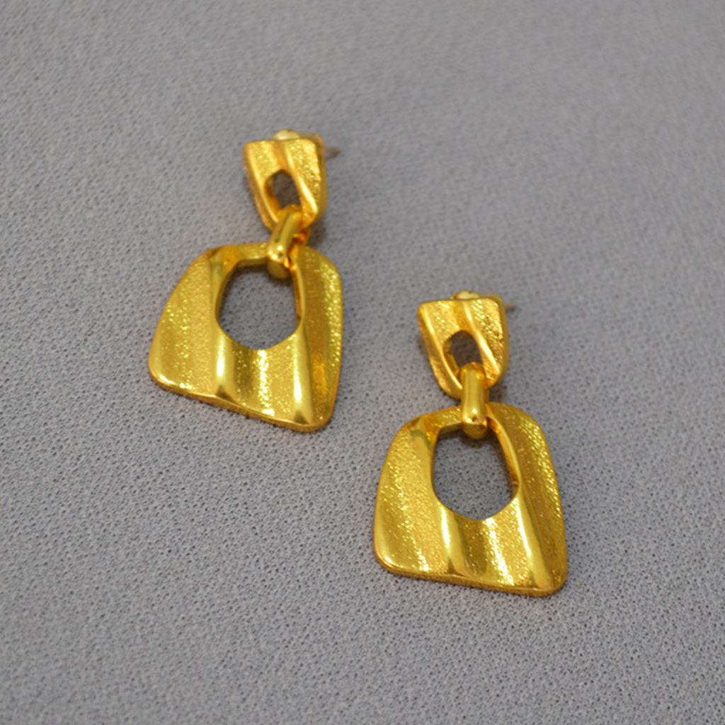 Wave Square Earring