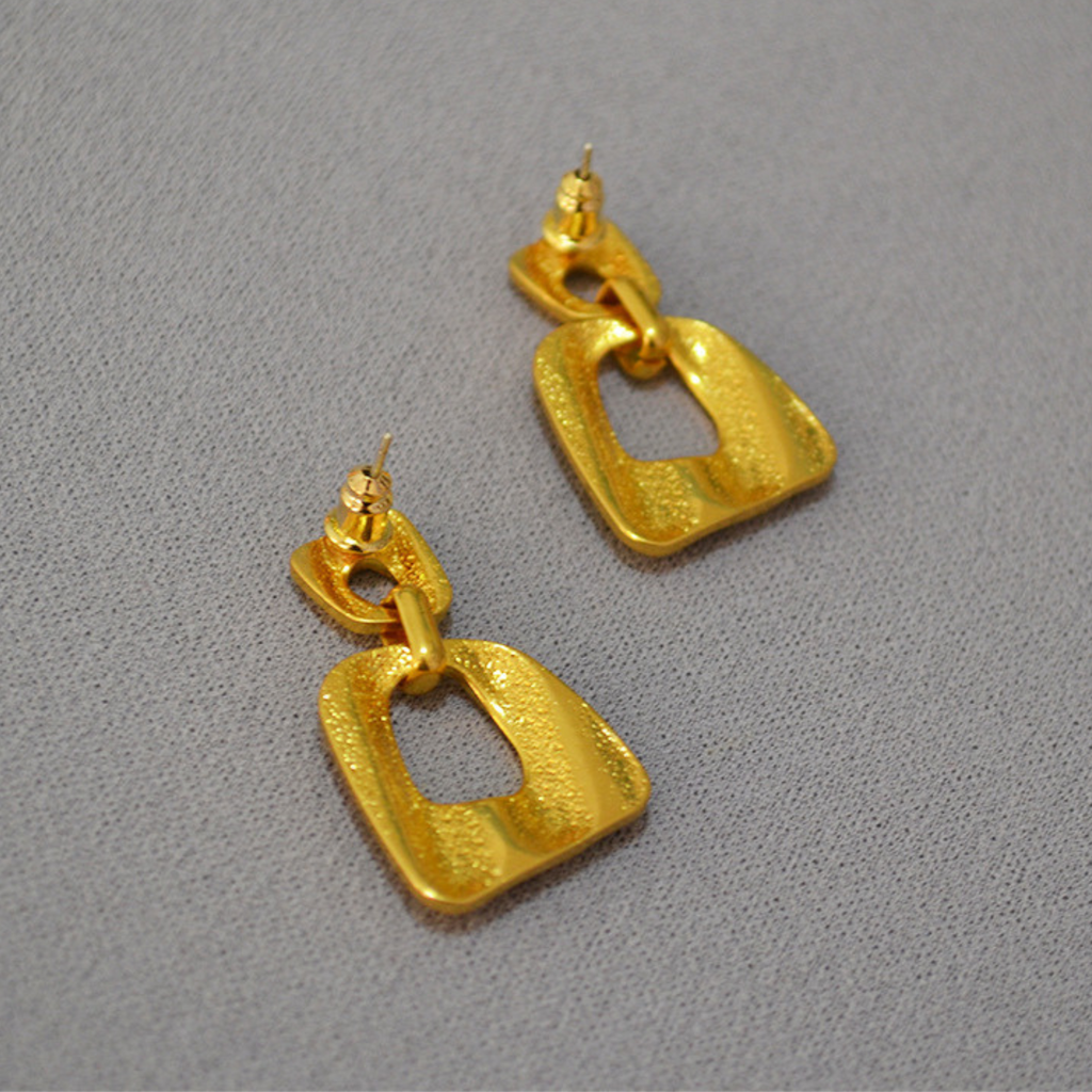 Wave Square Earring