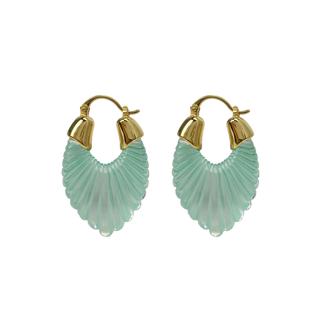 Clear Shell Earring