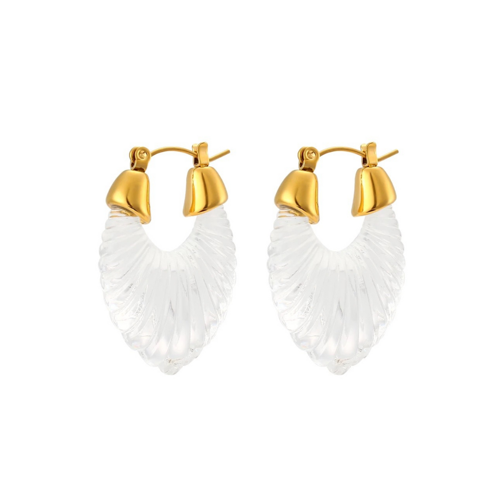 Clear Shell Earring