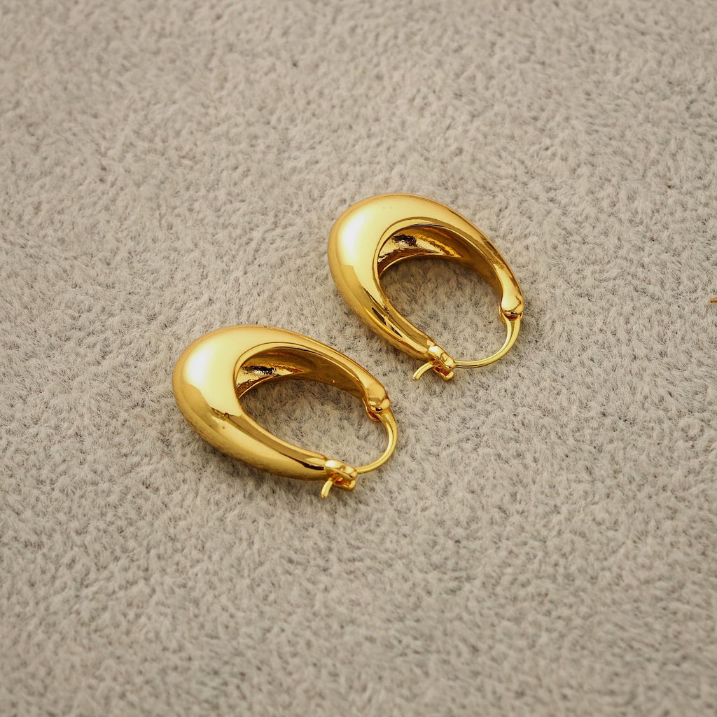 Oval Hoop Earring