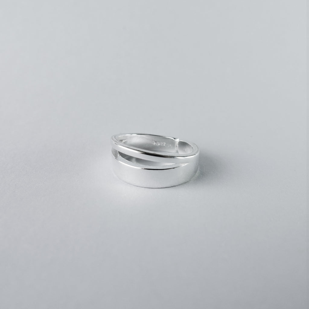 s925 Natural Slit Ring