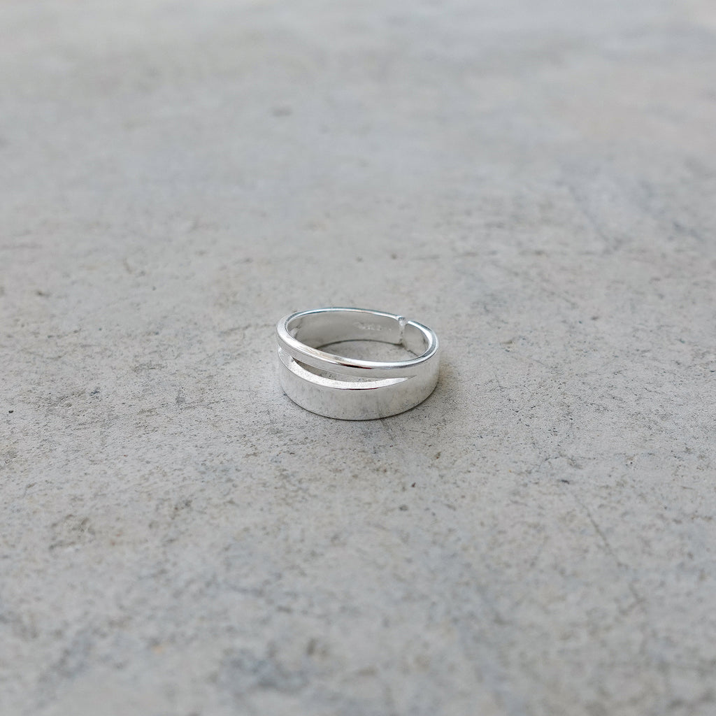 s925 Natural Slit Ring