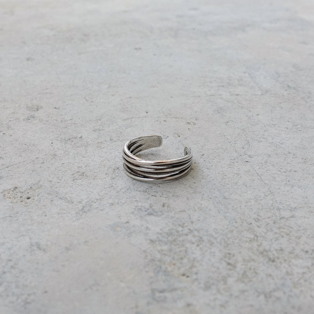 s925 Vintage Winding Ring