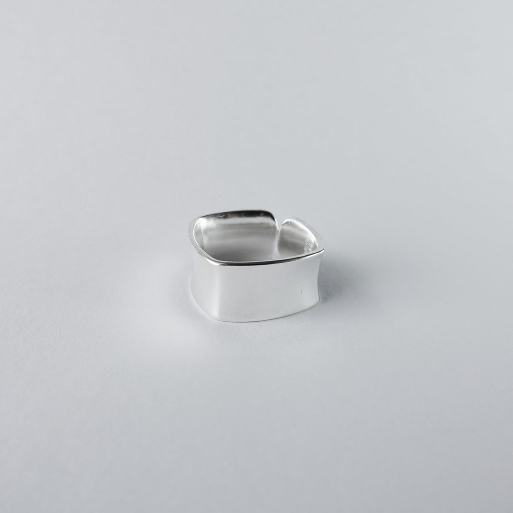 s925 Glossy wide Ring