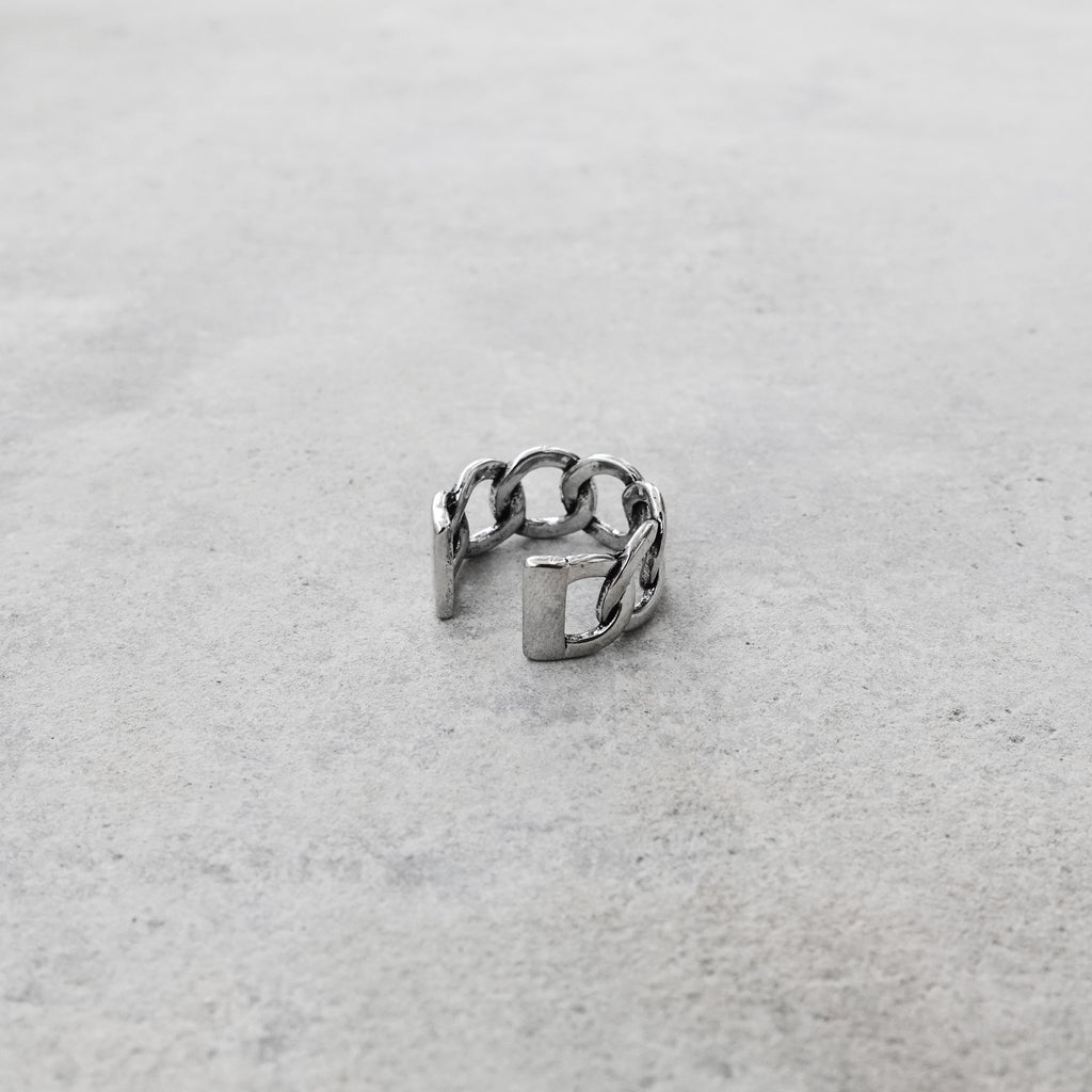 s925 Bold Chain Ring