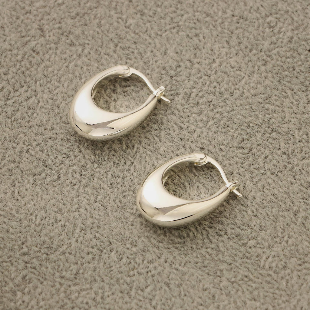 Oval Hoop Earring