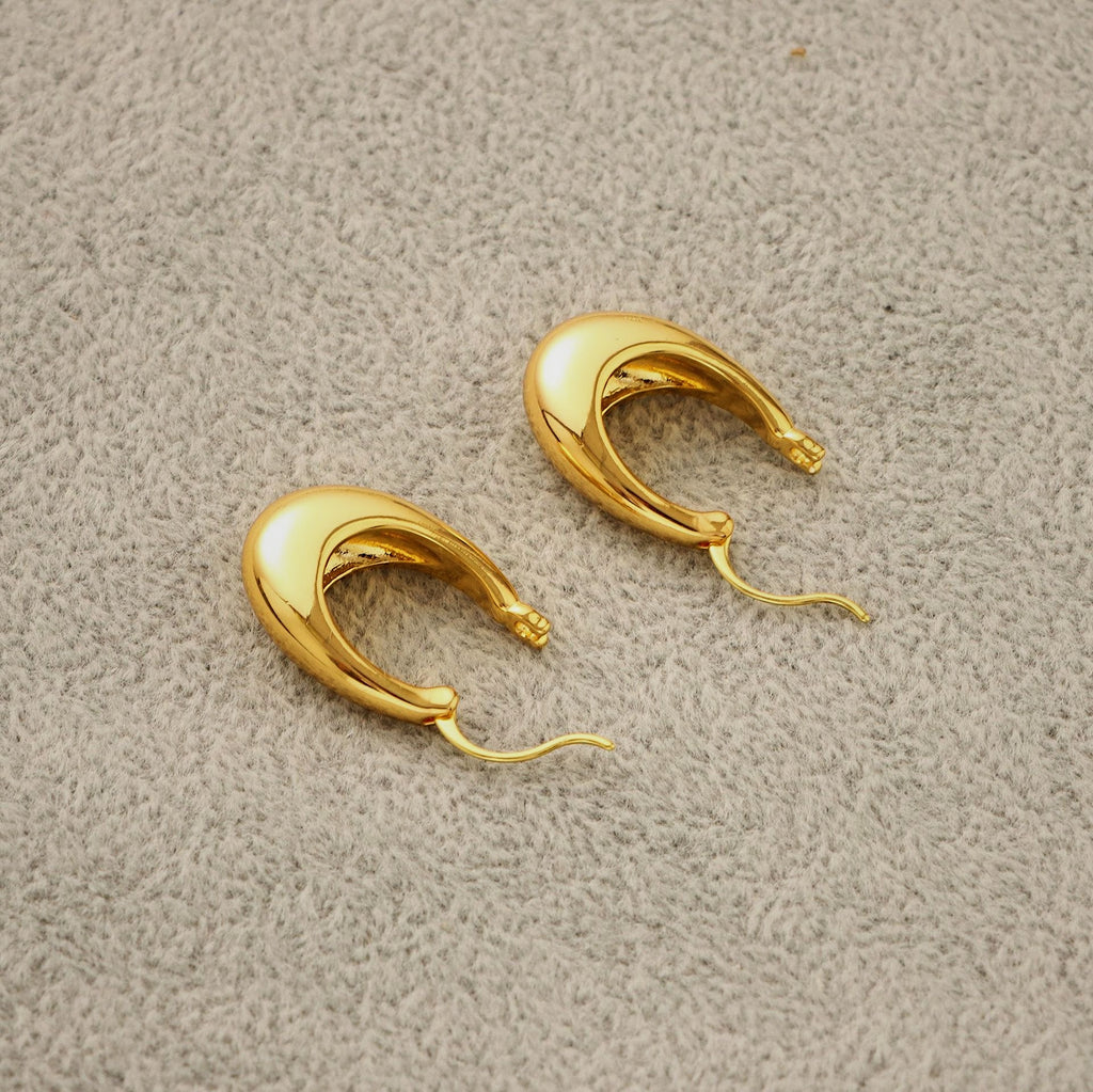 Oval Hoop Earring